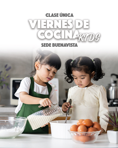 Clase Única Viernes de Cocina KIDS